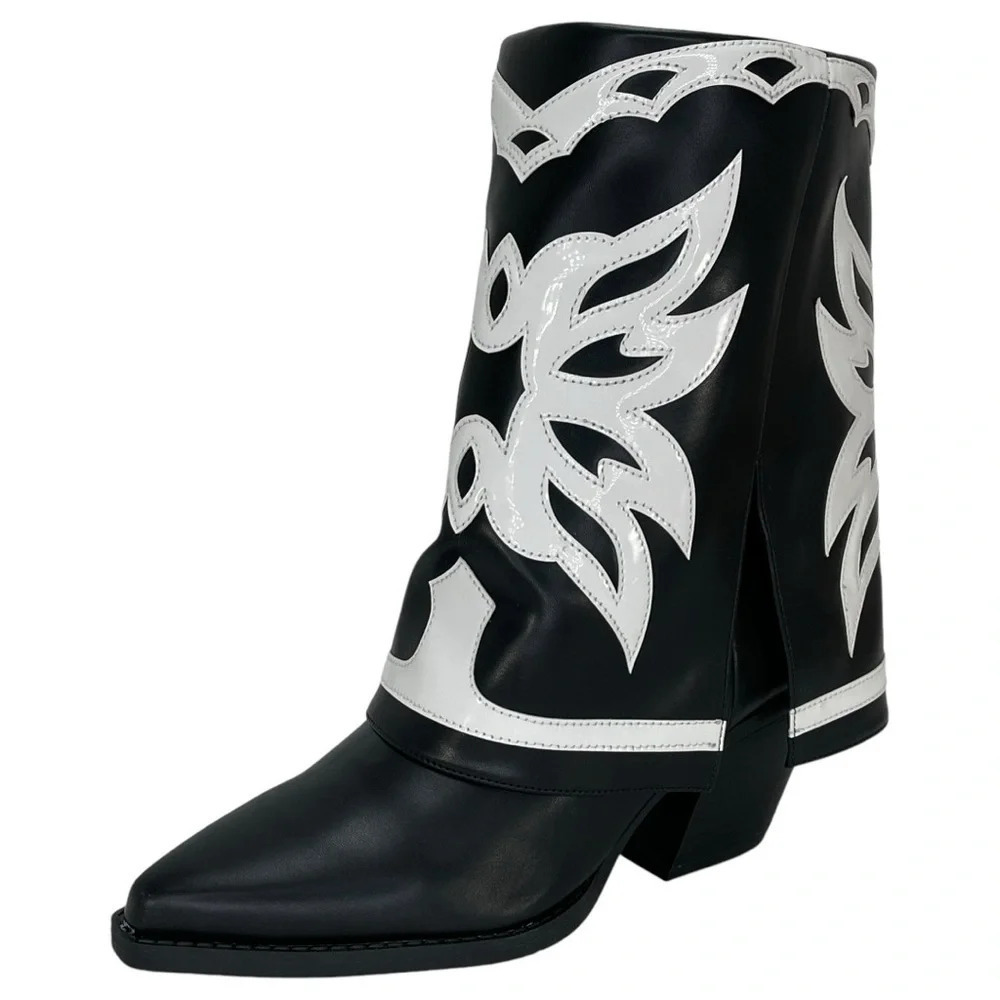 International Concepts Jadiza Western Style Over Ankle Womens Boots Size 7M - Picture 2 of 13
